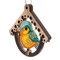 Wooden Bead Embroidery Kit – “Bird In Birdhouse” FLK-580